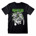 Schwarz - Front - Teenage Mutant Ninja Turtles - "Freefall" T-Shirt für Herren-Damen Unisex