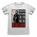 Grau meliert - Front - Star Wars: Andor - "Everything I Do" T-Shirt für Herren-Damen Unisex