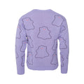 Violett - Back - Pokemon - Sweatshirt für Herren-Damen Unisex
