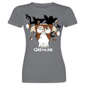 Anthrazit - Front - Gremlins - T-Shirt für Damen