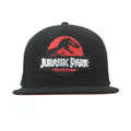 Schwarz - Front - Jurassic Park Logo Baseballkappe