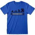 Königsblau-Schwarz - Front - Mario Kart - T-Shirt für Herren-Damen Unisex