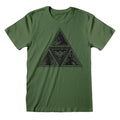 Grün - Side - Nintendo - "Triforce" T-Shirt für Herren-Damen Unisex