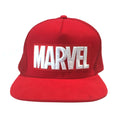 Rot - Front - Marvel Logo Snapback Baseballkappe