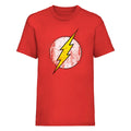 Rot-Weiß-Gelb - Front - Flash - T-Shirt für Herren-Damen Unisex