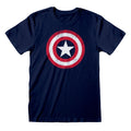 Marineblau-Rot-Weiß - Side - Captain America - T-Shirt für Herren-Damen Unisex