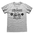 Grau meliert - Front - Goonies - "Bike Club" T-Shirt für Herren-Damen Unisex