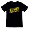 Schwarz - Front - Star Wars - "ESB" T-Shirt für Herren-Damen Unisex