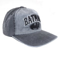 Grau - Side - Batman - Logo - Baseball-Mütze - Baumwolle, Polyester