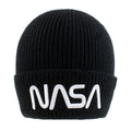 Schwarz - Front - NASA - Logo - Mütze "Worm"
