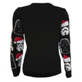 Schwarz-Weiß-Rot - Back - Star Wars - "Vader And Trooper" Sweatshirt für Herren-Damen Unisex - weihnachtliches Design