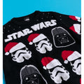 Schwarz-Weiß-Rot - Lifestyle - Star Wars - "Vader And Trooper" Sweatshirt für Herren-Damen Unisex - weihnachtliches Design