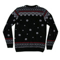 Schwarz-Weiß - Back - Gremlins - "Skiing" Pullover für Herren-Damen Unisex - weihnachtliches Design