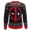 Schwarz-Rot-Weiß - Front - Deadpool - Pullover für Herren-Damen Unisex - weihnachtliches Design