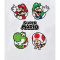 Weiß - Side - Super Mario - T-Shirt für Herren-Damen Unisex