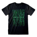 Schwarz-Grün - Front - Matrix - "Coding" T-Shirt für Herren-Damen Unisex