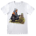 Weiß-Dunkelgrau - Front - Star Wars: The Mandalorian - T-Shirt für Herren-Damen Unisex