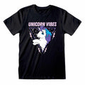 Schwarz-Weiß-Blau - Front - My Little Pony - "Unicorn Vibes" T-Shirt für Herren-Damen Unisex