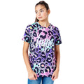 Violett - Front - Hype - "Chic Animal" T-Shirt für Mädchen
