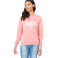 Pink-Weiß - Front - Hype Damen Script Sweatshirt