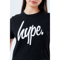 Schwarz - Lifestyle - Hype - kurzes T-Shirt für Mädchen