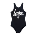 Schwarz - Front - Hype - Badeanzug für Mädchen