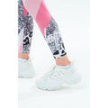 Pink-Grau - Side - Hype - "Leopard Wave" Leggings für Mädchen