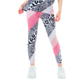 Pink-Grau - Front - Hype - "Leopard Wave" Leggings für Mädchen