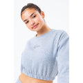 Grau - Lifestyle - Hype - Kurzes Sweatshirt mit Kordelzug für Mädchen