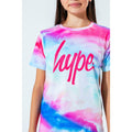 Weiß-Pink-Blau - Lifestyle - Hype - T-Shirt für Kinder