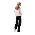 Gelb-Pink-Blau - Back - Hype - "Hippy" T-Shirt Überschnittene Schulter für Mädchen