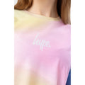 Gelb-Pink-Blau - Lifestyle - Hype - "Hippy" T-Shirt Überschnittene Schulter für Mädchen