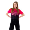 Beerenrot-Schwarz - Front - Hype - kurzes T-Shirt für Mädchen