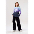 Blau-Violett - Back - Hype - T-Shirt für Mädchen Langärmlig