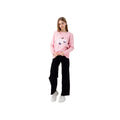 Pink-Weiß - Front - Hype - Sweatshirt für Mädchen