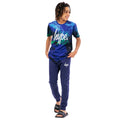 Marineblau-Grün-Weiß - Front - Hype - "Reef Spray" T-Shirt und Jogginghose für Jungen