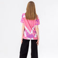 Pink-Weiß-Violett - Back - Hype - "Heart" T-Shirt für Mädchen