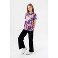 Violett-Bunt - Back - Hype - "Flower Garden" T-Shirt für Mädchen