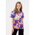 Violett-Bunt - Front - Hype - "Flower Garden" T-Shirt für Mädchen