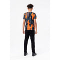 Schwarz-Orange - Lifestyle - Hype - "Dripping Camo" T-Shirt für Jungen