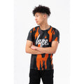 Schwarz-Orange - Front - Hype - "Dripping Camo" T-Shirt für Jungen