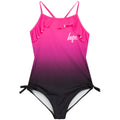 Pink-Schwarz - Front - Hype - "Frilly" Badeanzug für Mädchen