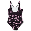 Schwarz-Pink - Back - Hype - Badeanzug für Mädchen