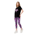 Schwarz-Violett - Front - Hype - T-Shirts und Leggings für Mädchen