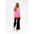 Pink - Back - Hype - "Fade Holographic" T-Shirt für Mädchen