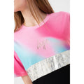 Schwarz-Pastell - Side - Hype - "Panel Script" T-Shirt für Mädchen