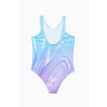 Petrol-Violett - Back - Hype - Badeanzug für Mädchen