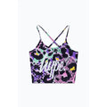 Schwarz-Violett-Pink - Side - Hype - "Leopard" Bikini Set für Mädchen