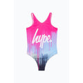 Pink-Blau-Weiß - Front - Hype - "Drip" Badeanzug für Mädchen