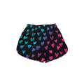 Schwarz-Pink-Blau - Back - Hype - "Scribble Heart" Shorts für Mädchen